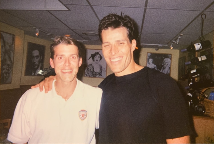 Tony Robbins Unleash the Power Within James and Tony in 1999